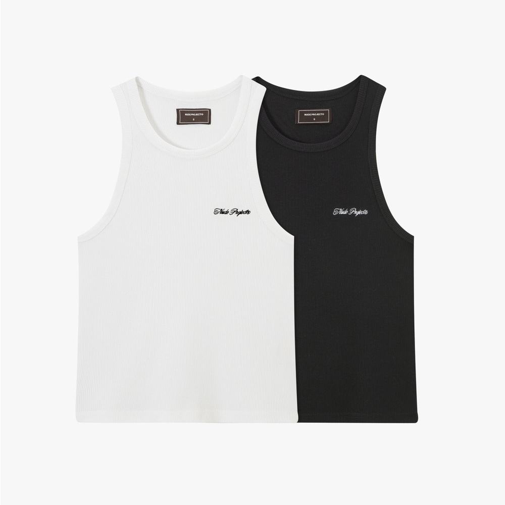 Nude Project two pack black and white tank